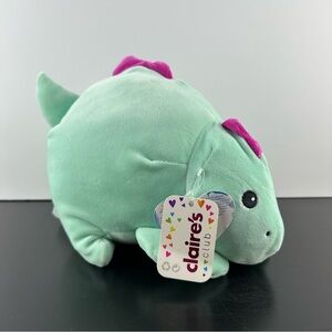 NEW Animal Adventure Squeeze with Love Green Dinosaur Plush 9" Embroidered Eyes